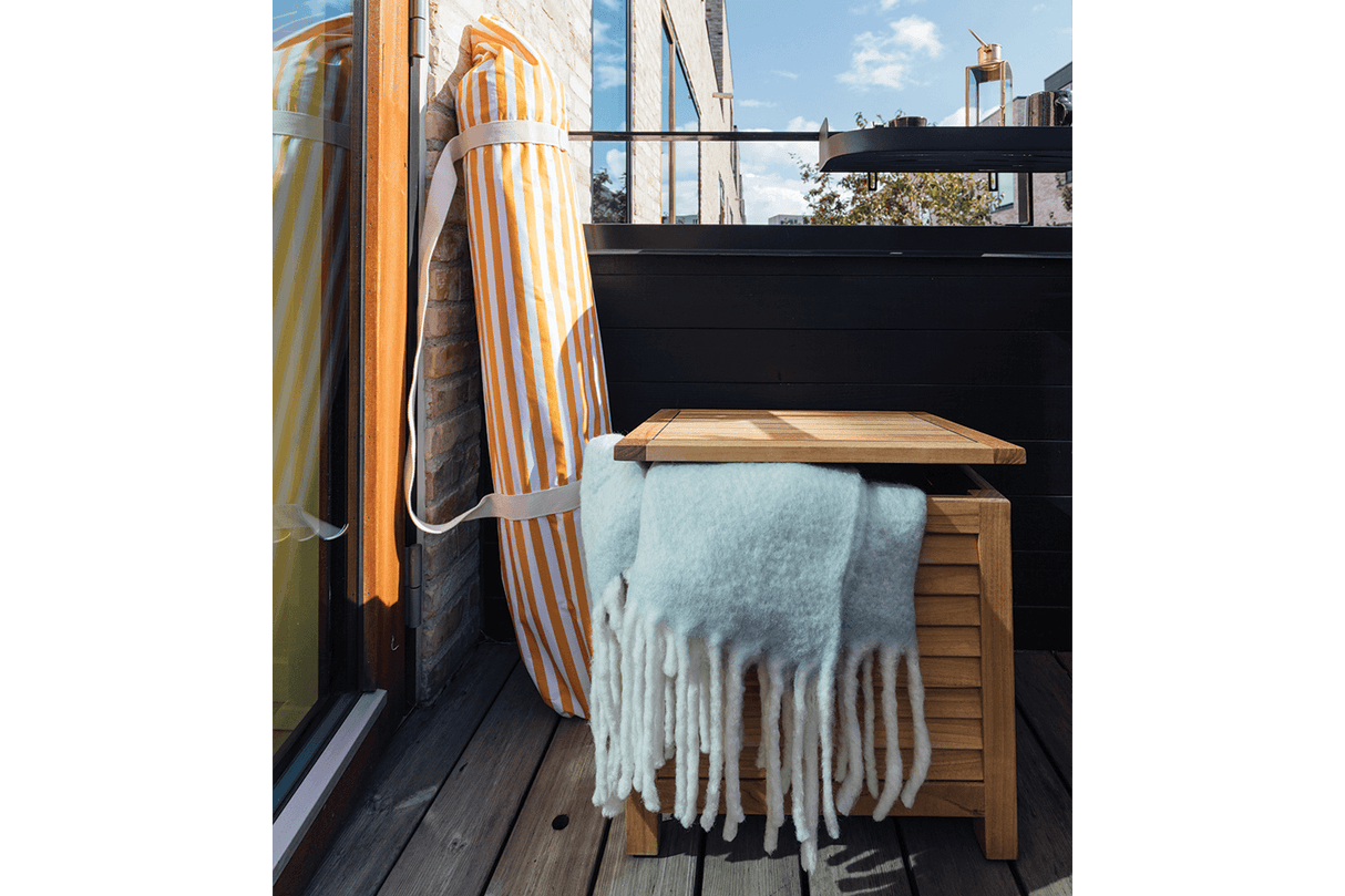 Agnes Aufbewahrungsbank aus Teak 50 cm