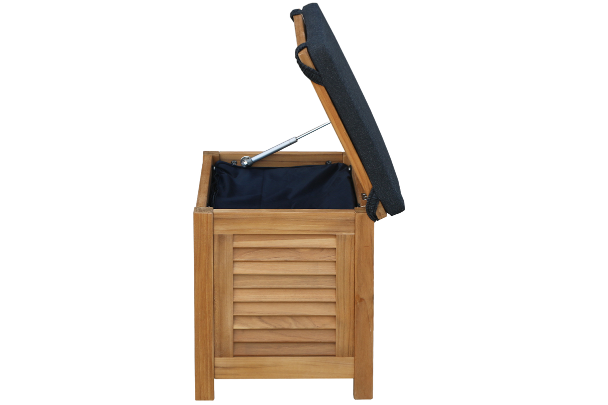 Agnes Aufbewahrungsbank aus Teak 50 cm