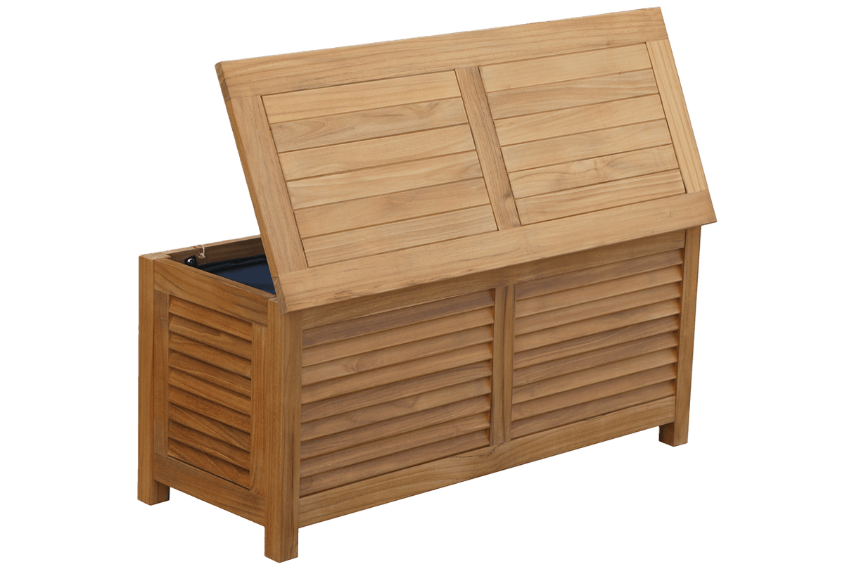 Agnes Aufbewahrungsbank aus Teak 100 cm