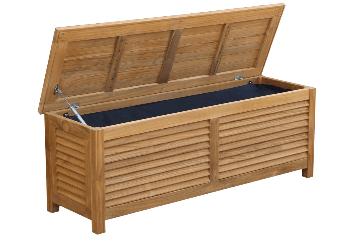 Agnes Aufbewahrungsbank aus Teak 125 cm