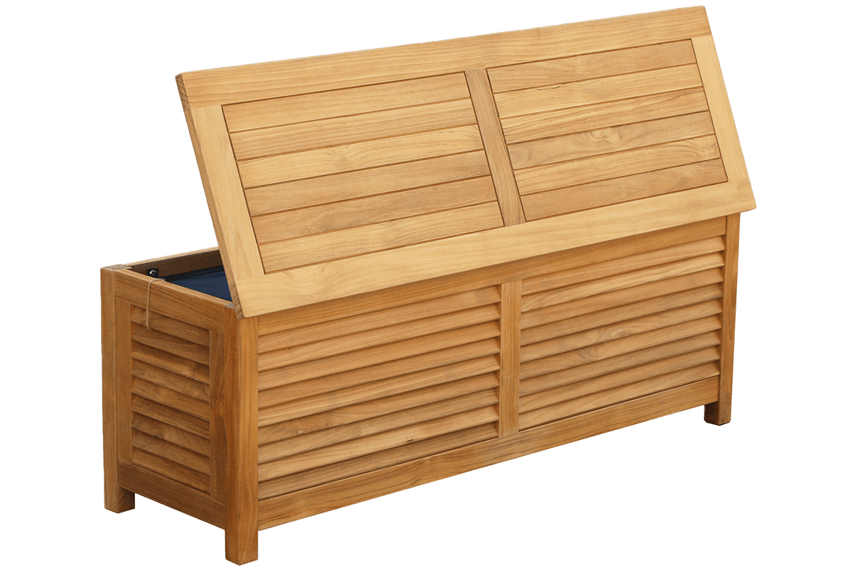 Agnes Aufbewahrungsbank aus Teak 125 cm
