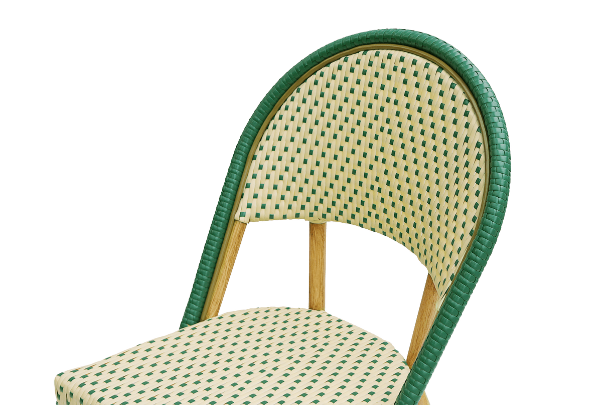 Estelle Caféstuhl mit Flechtmuster