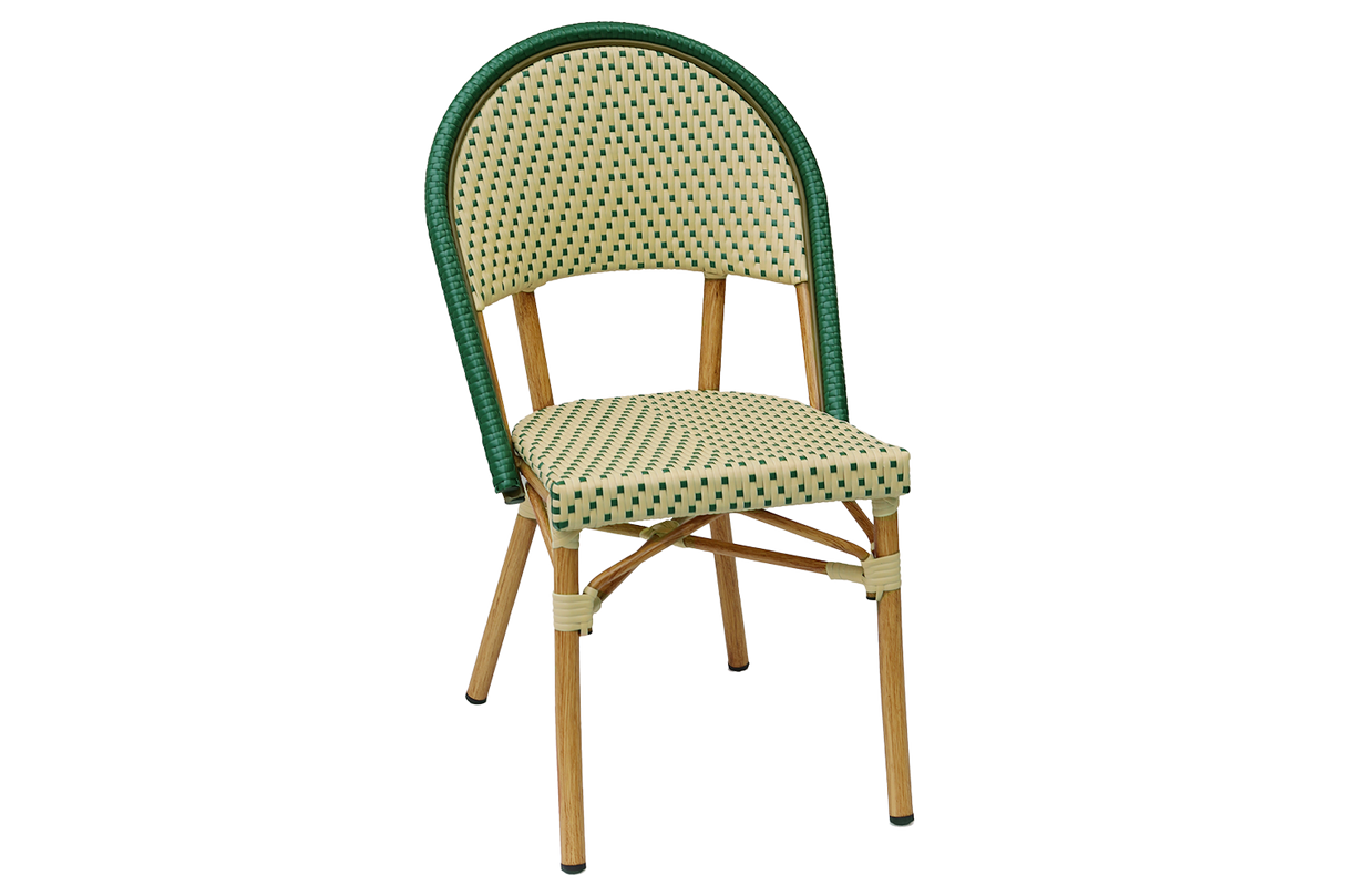 Estelle Caféstuhl mit Flechtmuster