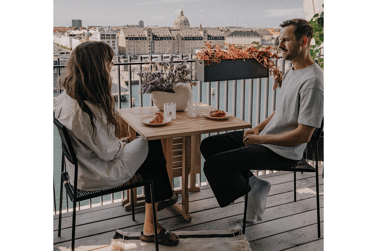 Liva schwarz Balkonblumenkasten 60 / 80 / 100 cm