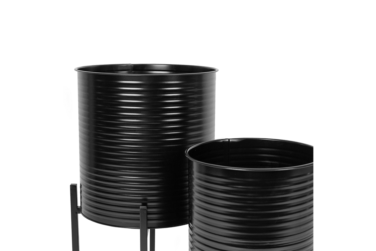 Rosa Rillo Blumentöpfe Set