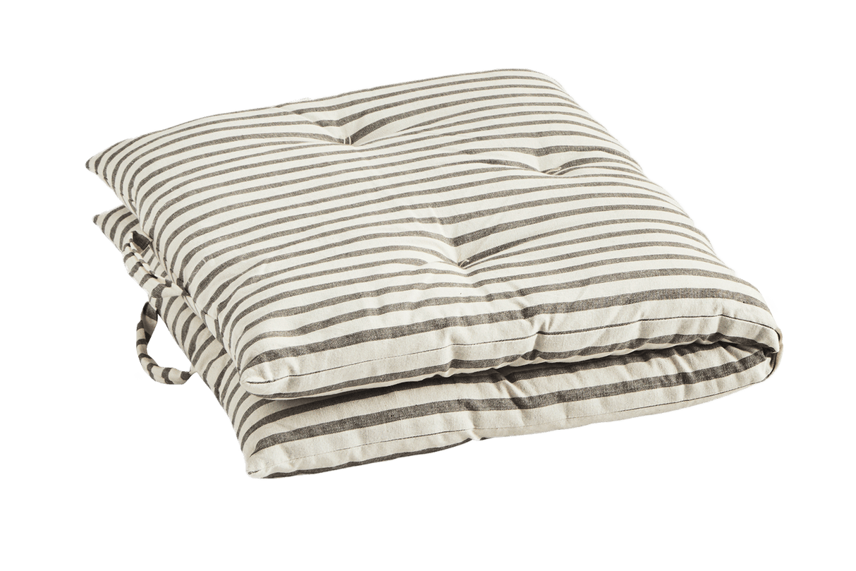 Gestreifte Matratze 60 x 100 cm offwhite grey