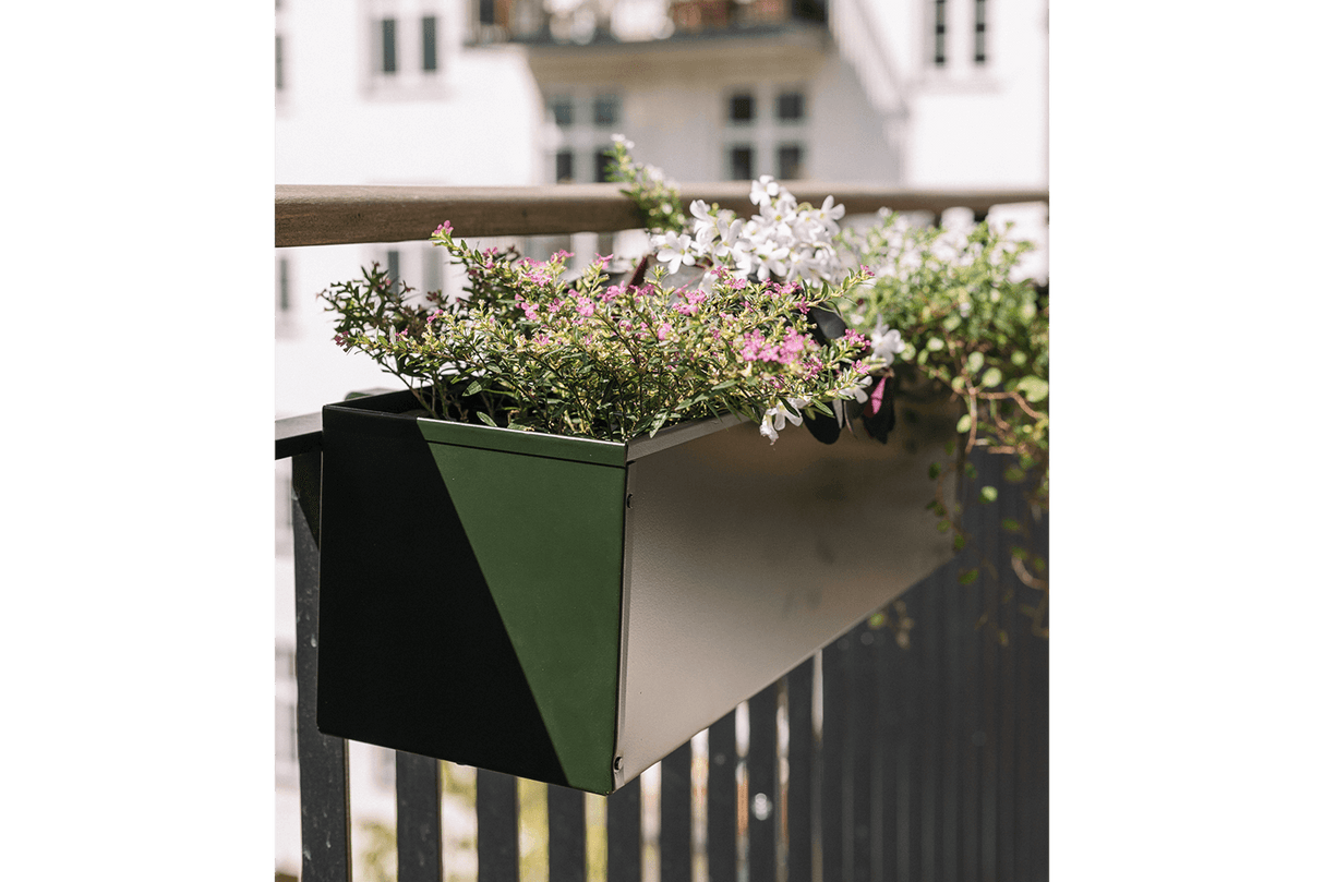 Liva dunkelgrün Balkonblumenkasten 60 / 80 / 100 cm