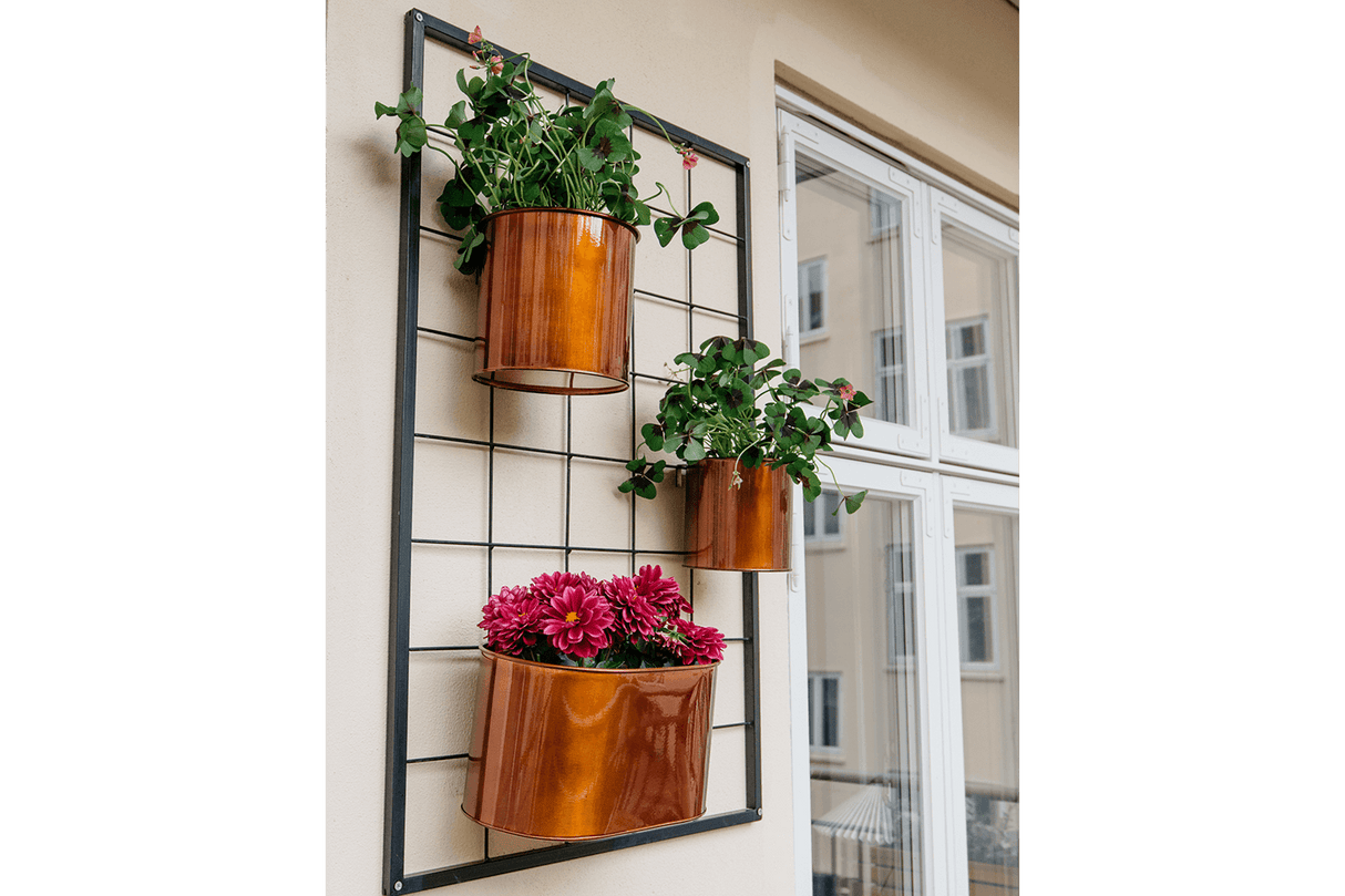 Rut Pflanzenbehalter für Gitter kupfer