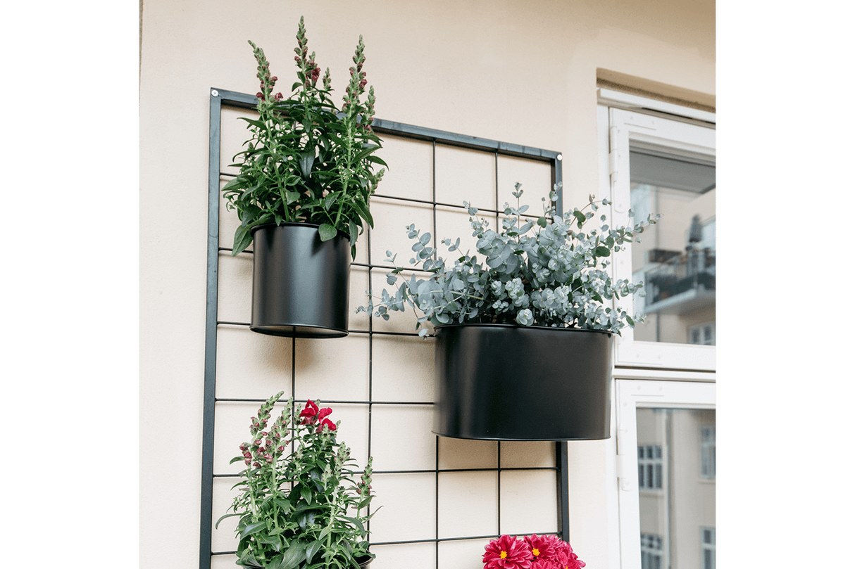 Rut Pflanzenbehalter für Gitter schwarz