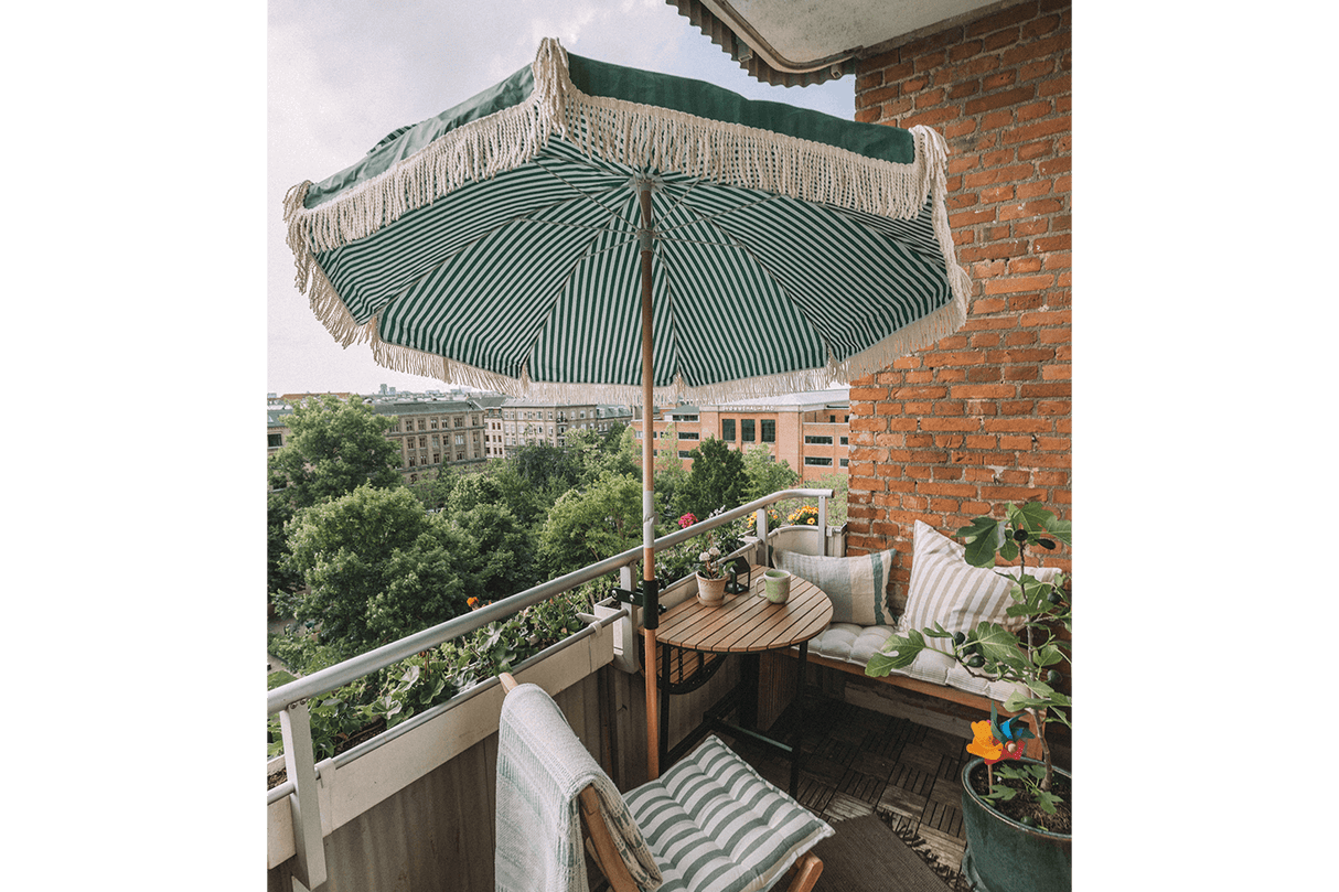 Sally doppelseitiger Sonnenschirm mit Kippfunktion Ø155 / Ø180 cm