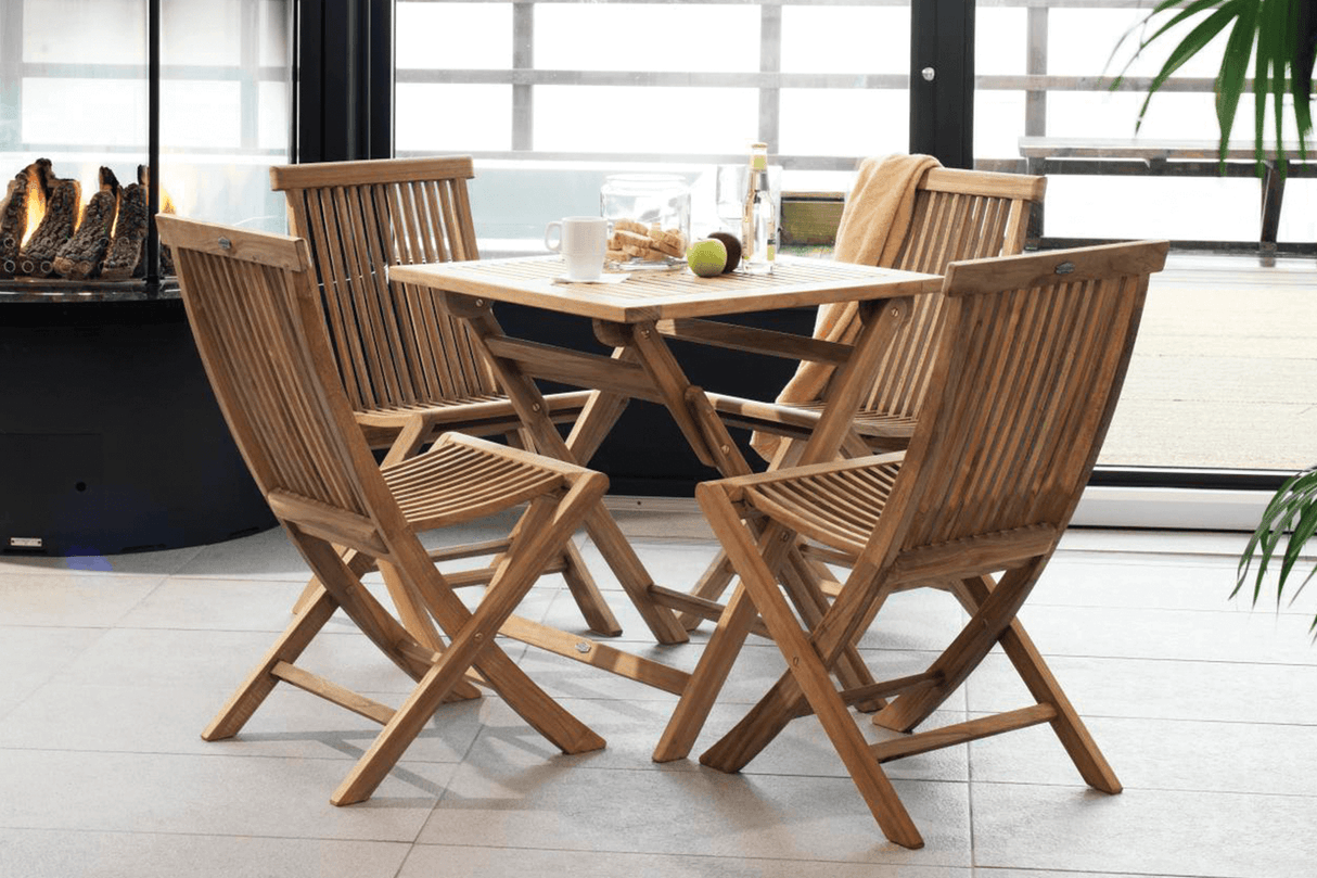 Turin teak Tisch 70 x 70 cm