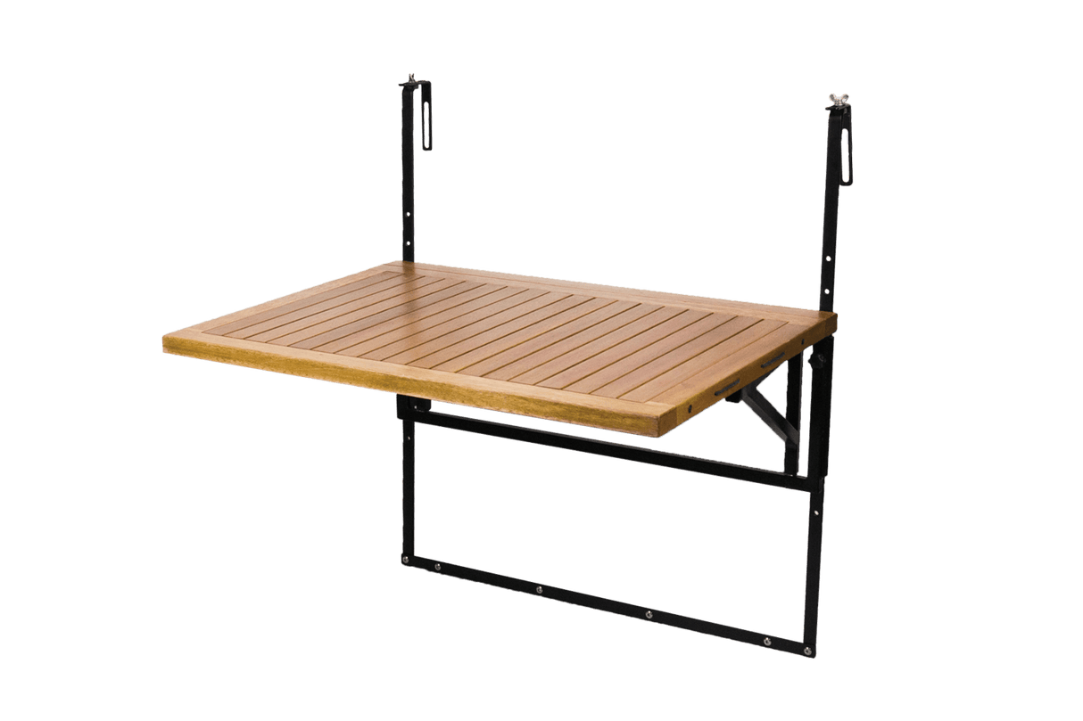 Alma teak Hängetisch mit Wäscheleine 100 x 60 cm