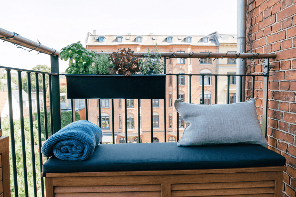 Esther Balkonblumenkasten Schwarz 40 / 60 / 80 cm