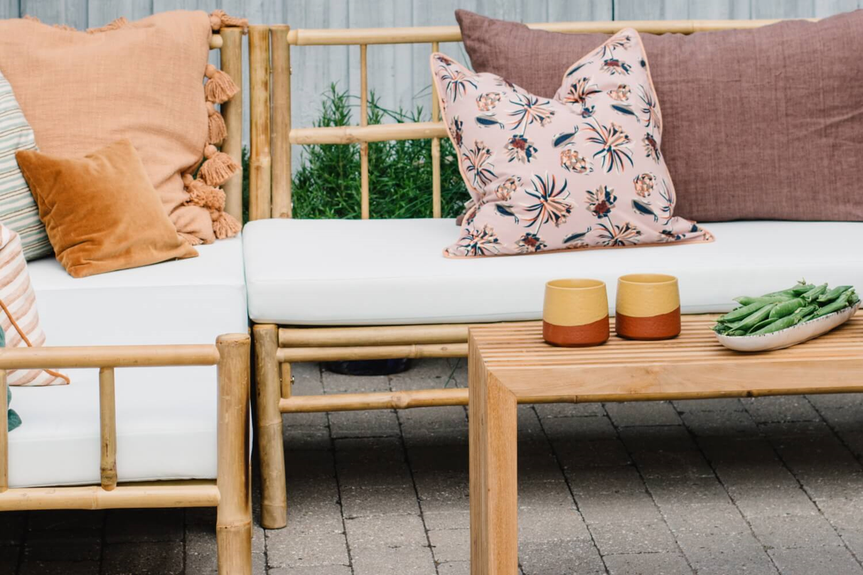 Beate Bambus Lounge Sofa - rechte Seite