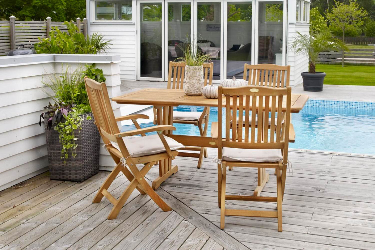 Filippa teak Klappstuhl mit Armlehne