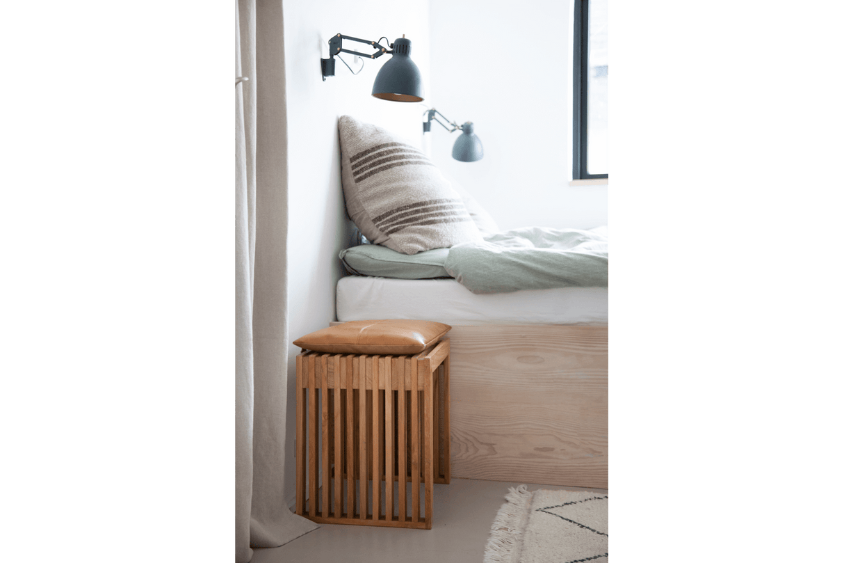 Leder Sitzkissen 45 x 35 cm