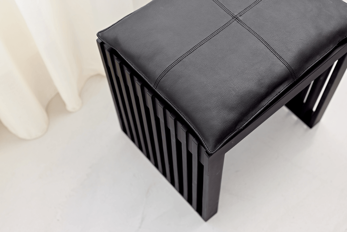 Leder Sitzkissen 73 x 35 cm