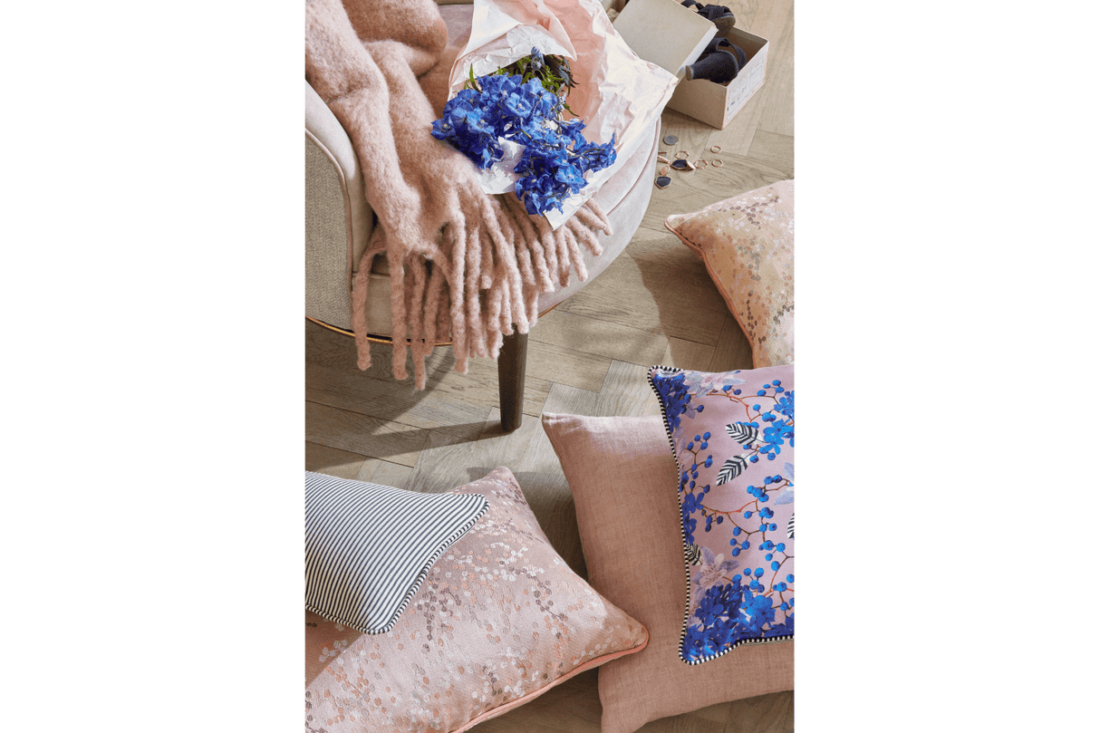 Mathea Wolldecke mit Fischgratmuster