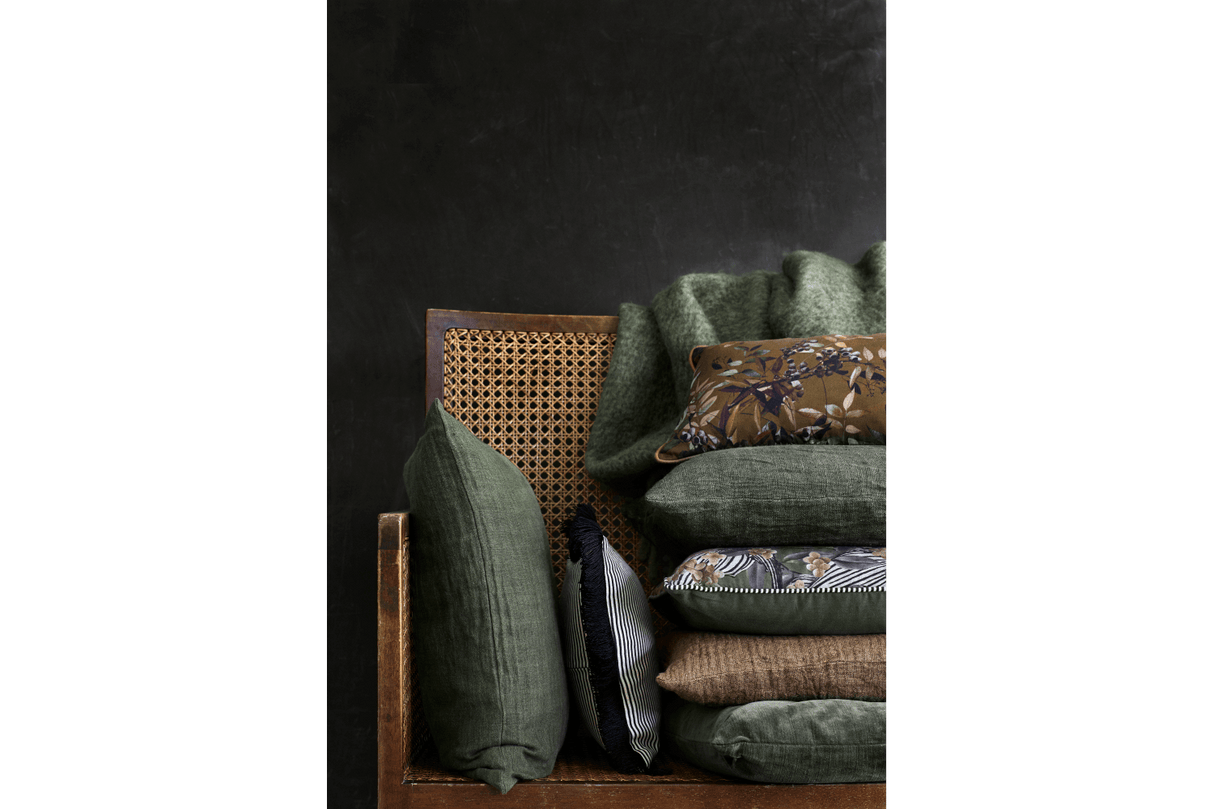 Mathea Wolldecke mit Fischgratmuster