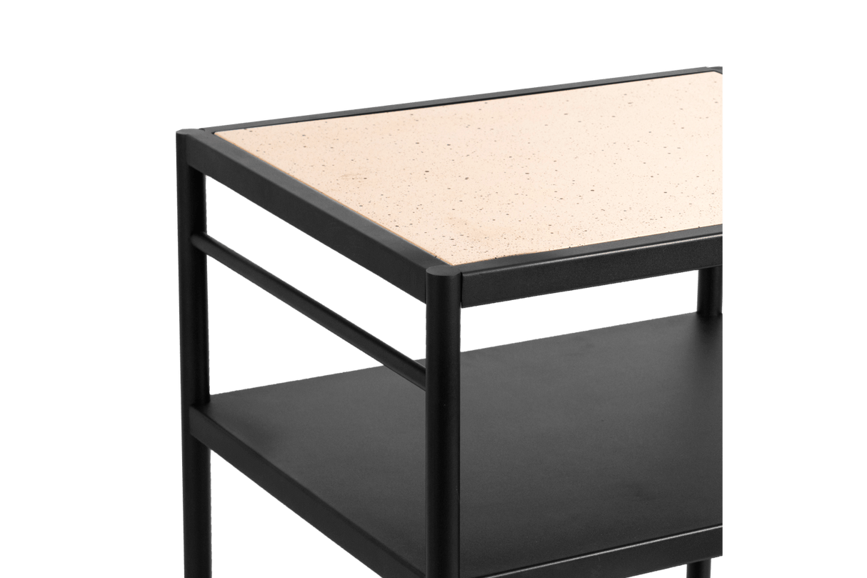 Dora metall Grilltisch mit superstone Tischplatte 60 x 50 x 80 cm