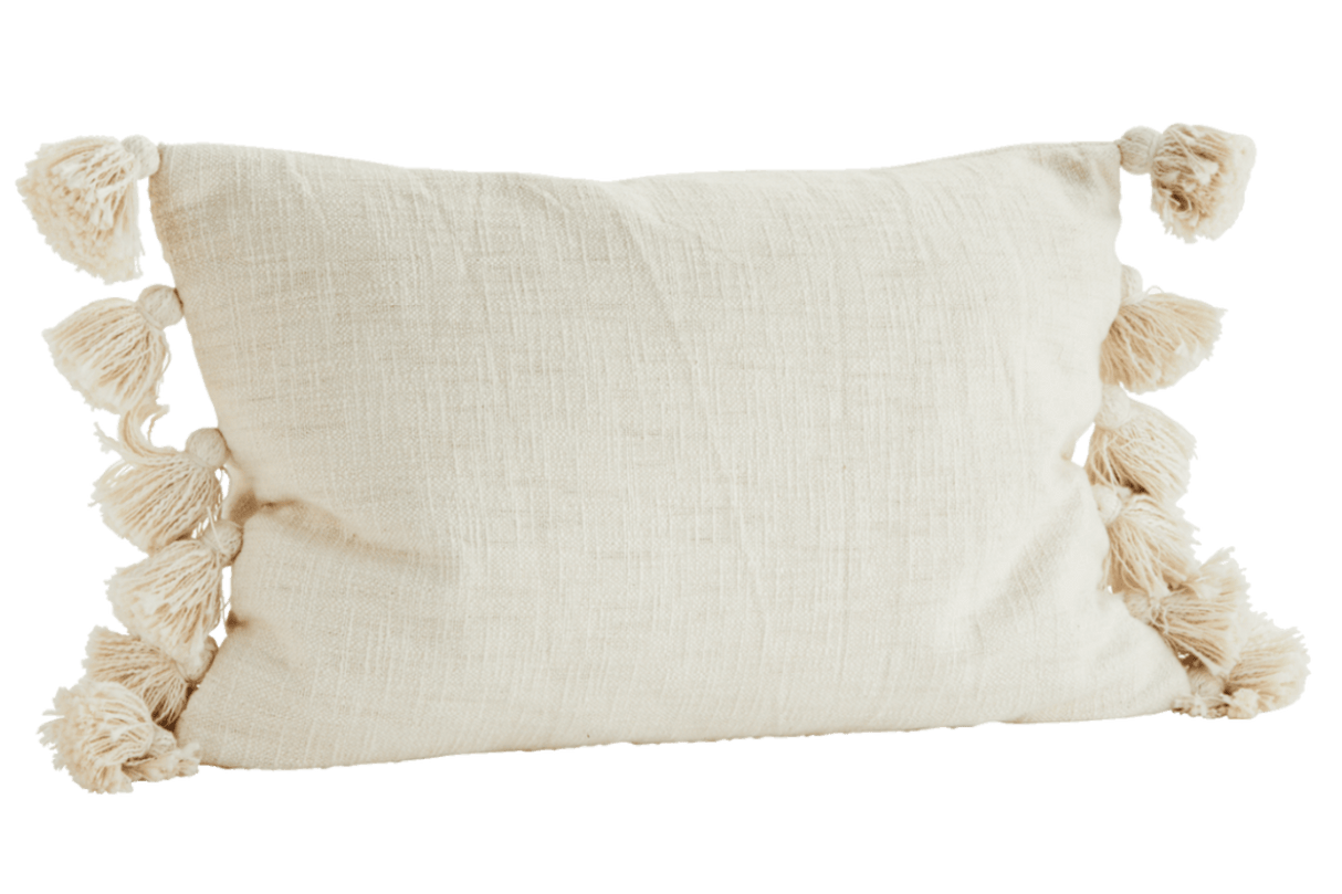 Kissenbezug mit Quasten 40 x 60 cm