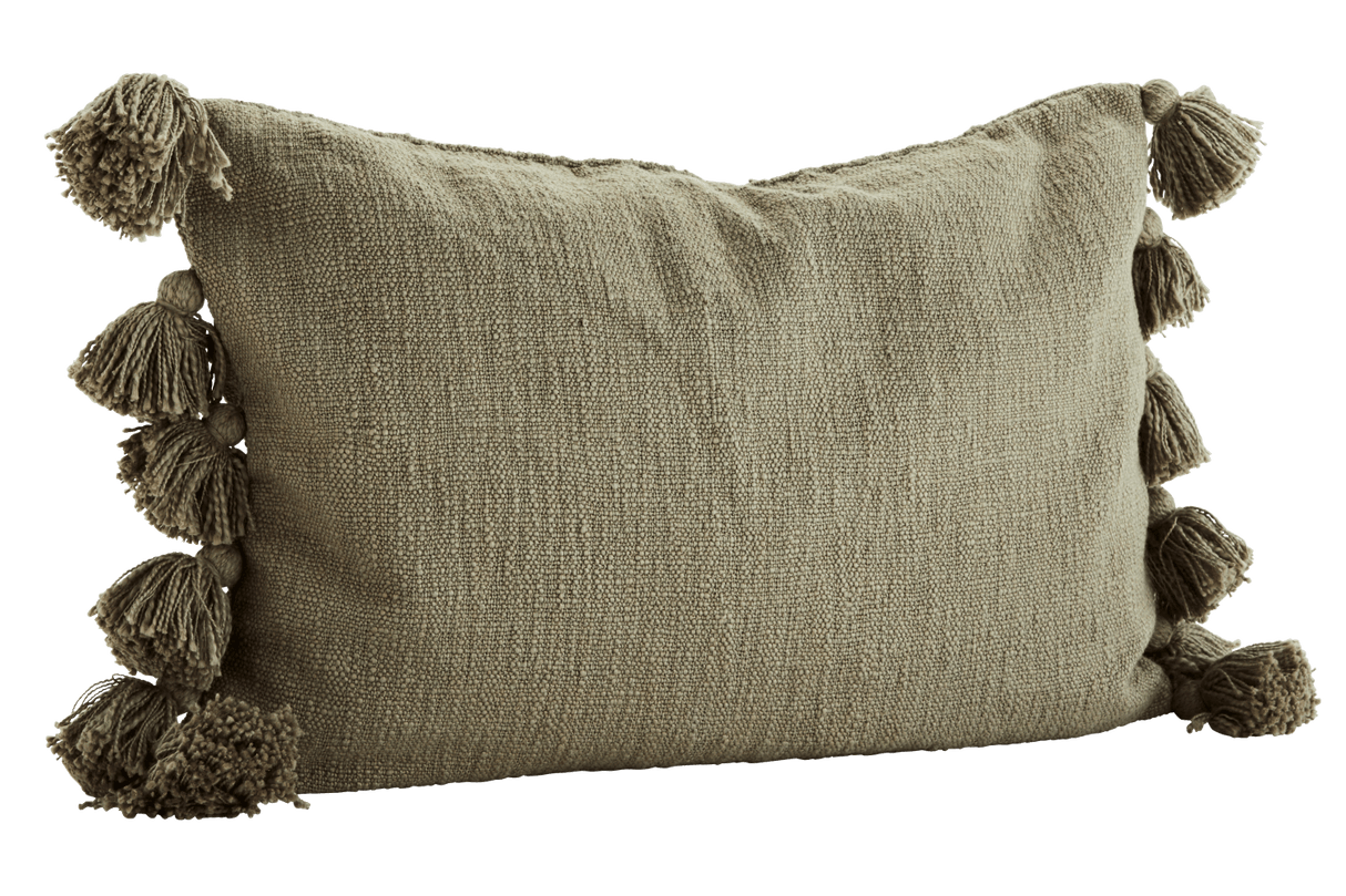 Kissenbezug mit Quasten 40 x 60 cm