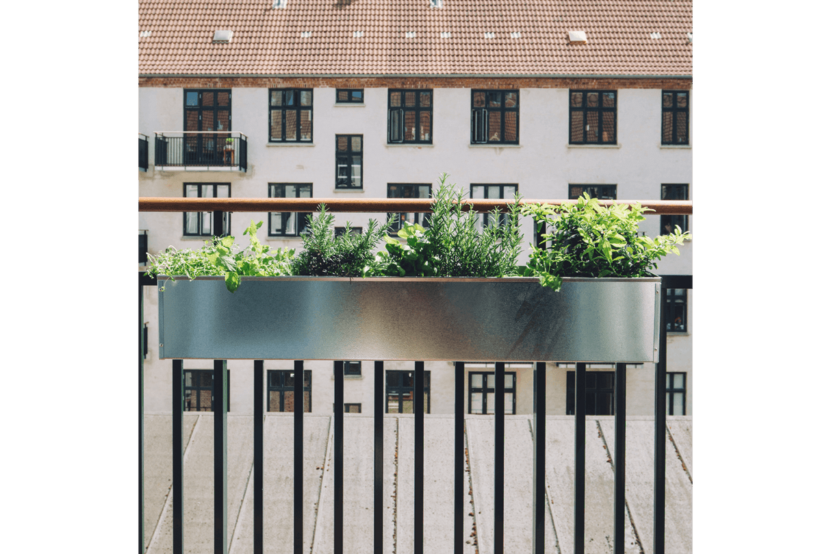 Liva Balkonblumenkasten aus verzinktem eisen 60 / 80 / 100 cm
