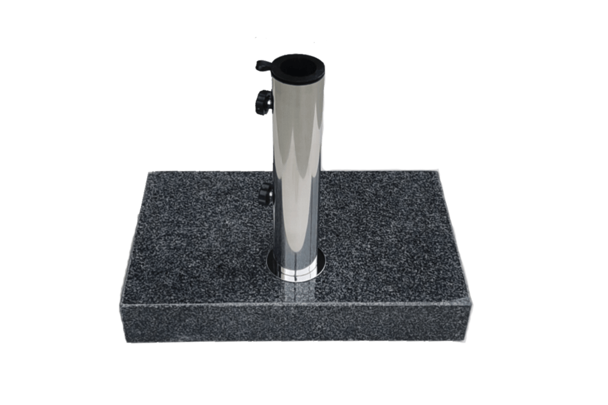 Hugo Sonnenschirmstander aus dunkelgrauem Granit in mehreren Gewichtsklassen