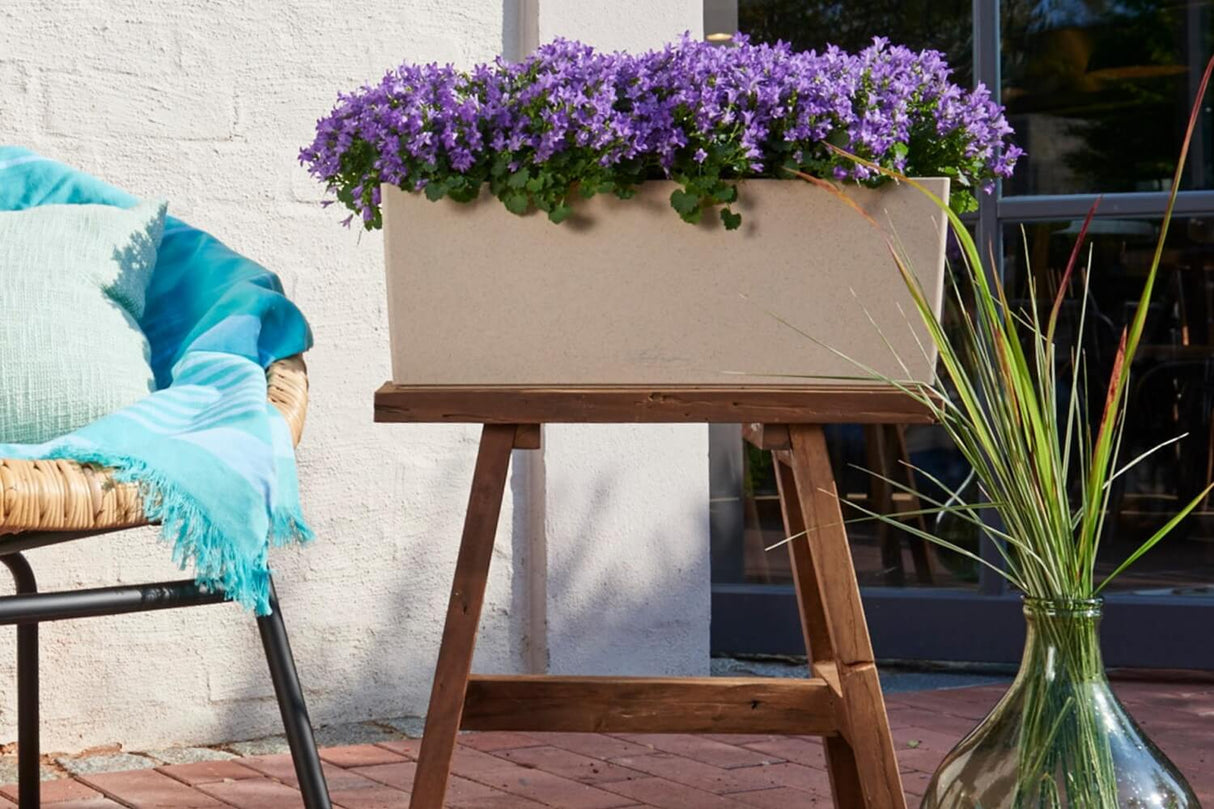 Stone Balkonblumenkasten mit Bewässerungssystem 50 cm