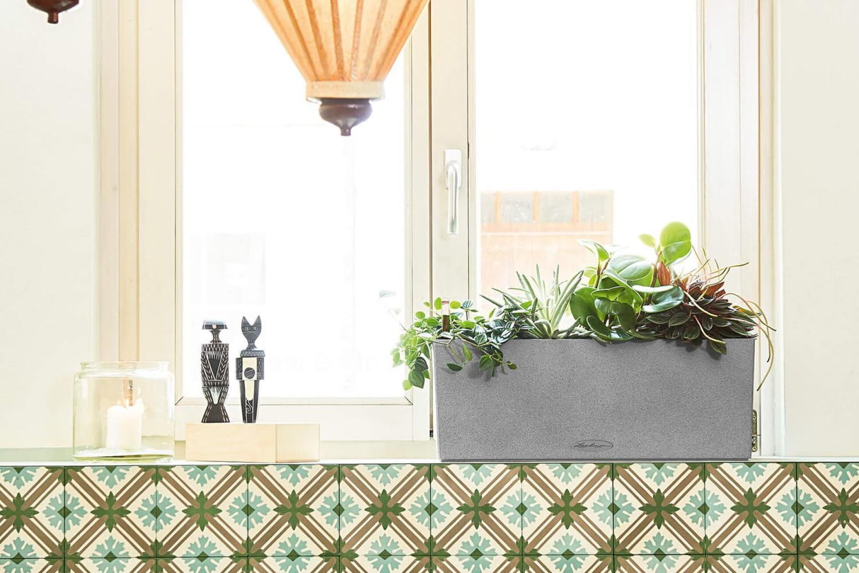 Stone Balkonblumenkasten mit Bewässerungssystem 50 cm