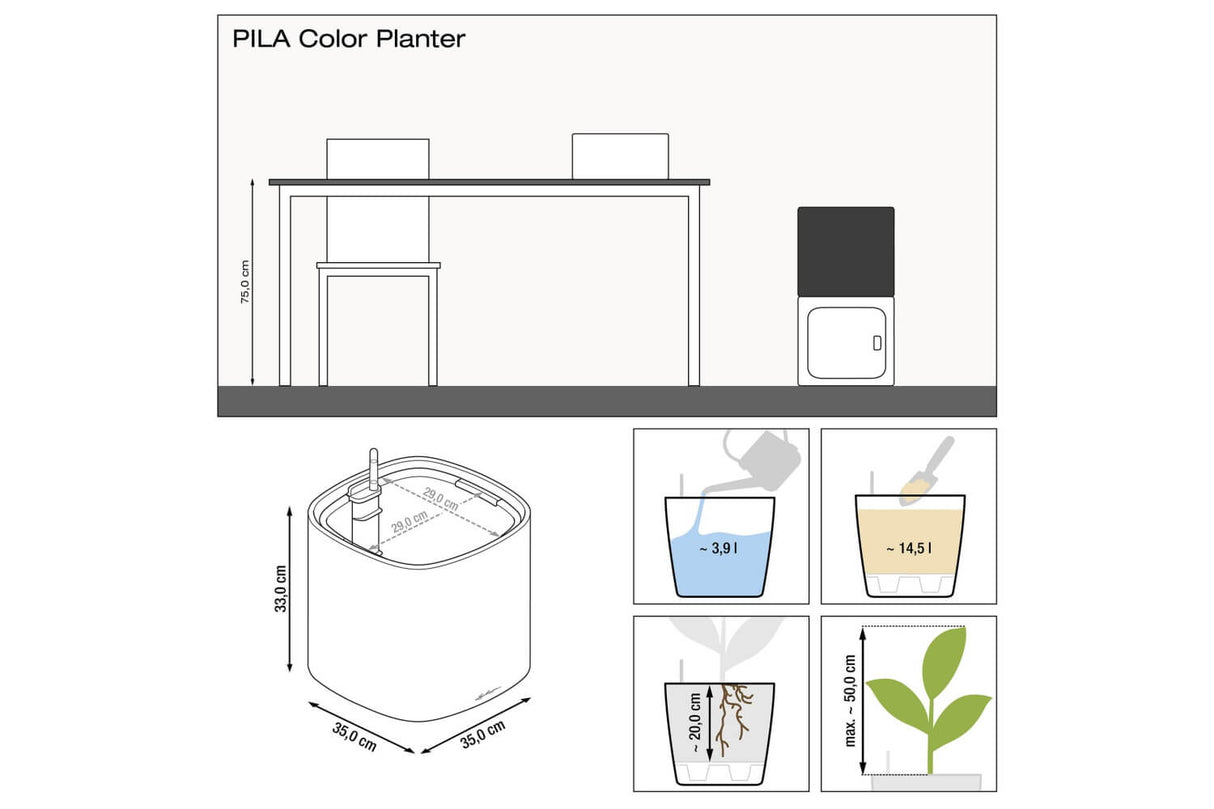 Pila color Pflanzgefäss