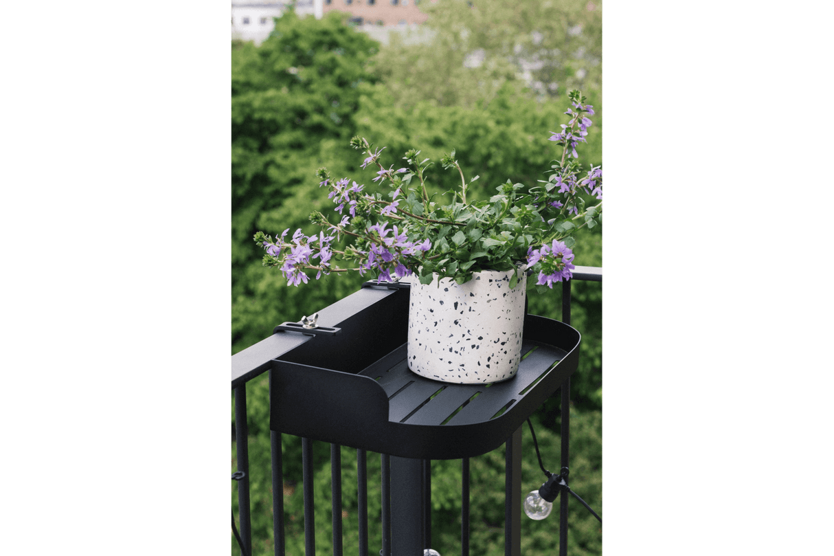 Mie metall Regal für Geländer 50 x 25 cm