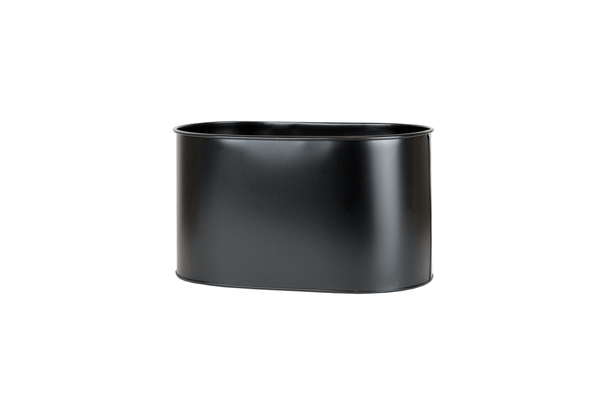 Ovalina Pflanzenbehalter für Gitter 30 x 17 cm schwarz