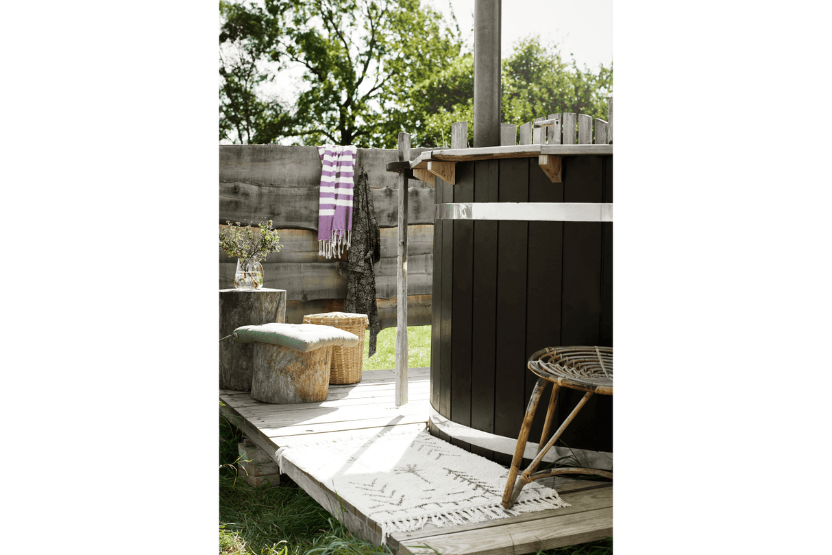 Sitzkissen mit Nadelstreifen 45 x 45 cm