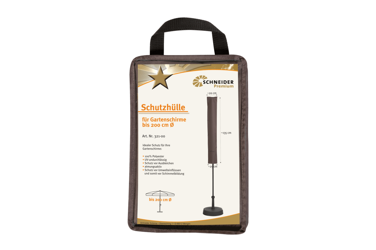 Premium Schutzhülle für Sonnenschirm max Ø200 / Ø300 cm