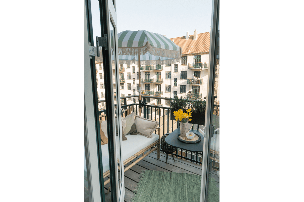 Stine Sonneschirm mit Streifen und Kippfunktion Ø155 / Ø160 cm