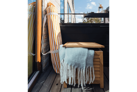 Agnes Aufbewahrungsbank aus Teak 50 cm