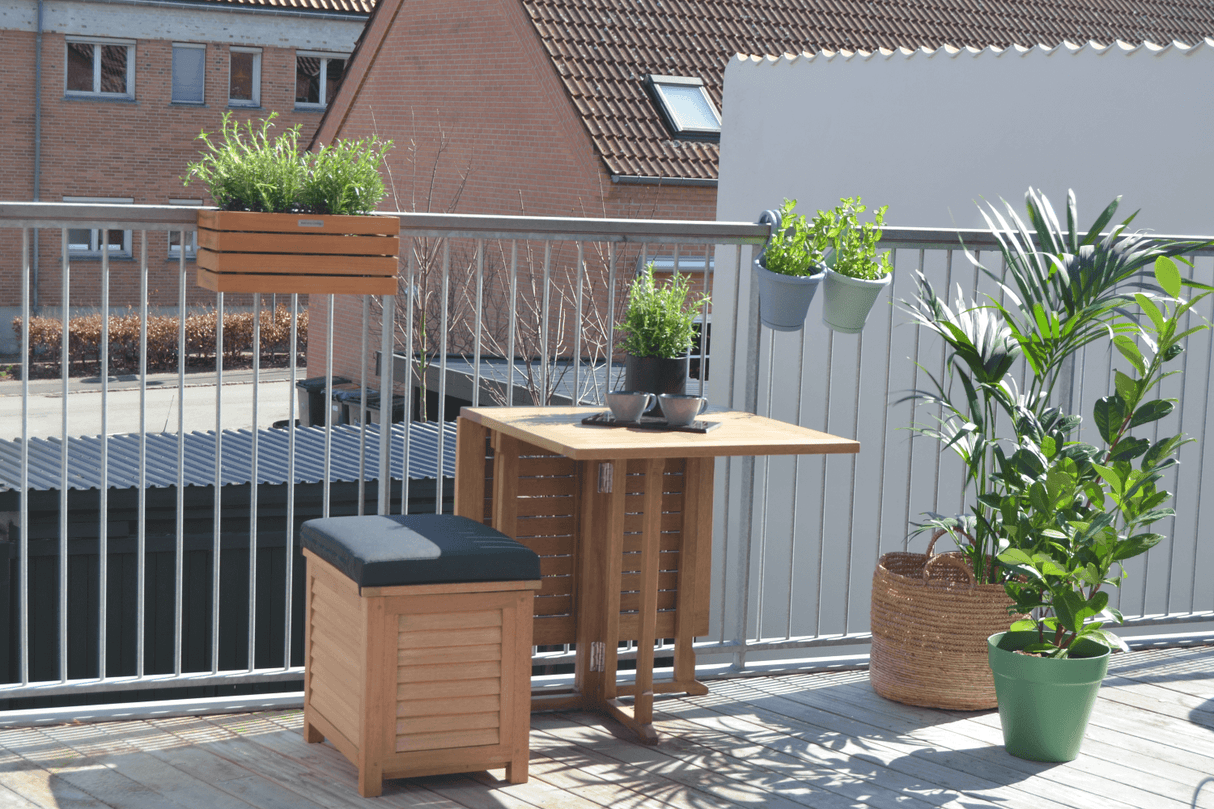 Agnes Aufbewahrungsbank aus Teak 50 cm