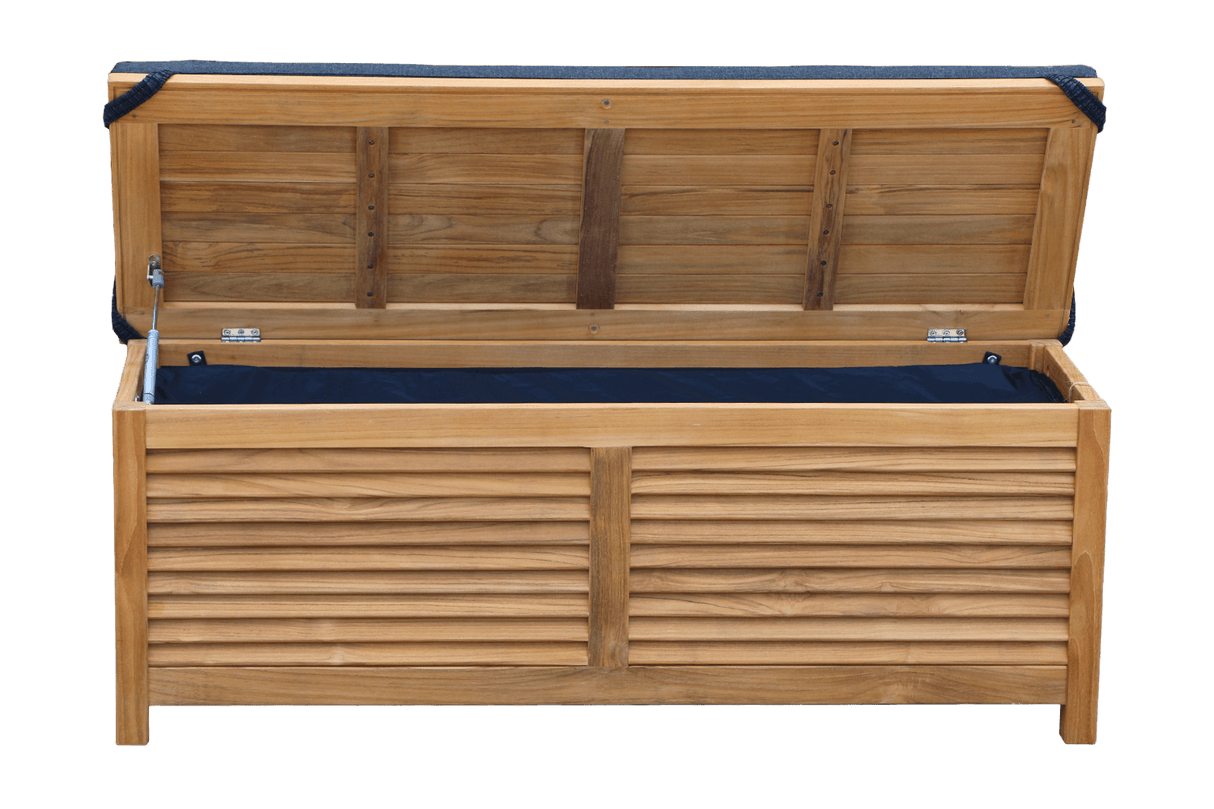 Agnes Aufbewahrungsbank aus Teak 100 cm