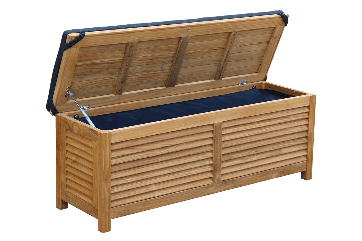 Agnes Aufbewahrungsbank aus Teak 100 cm