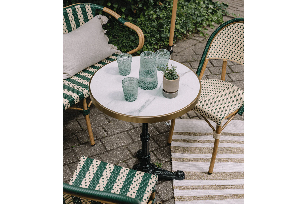 Margot Cafétisch mit HPL Tischplatte Ø60 cm