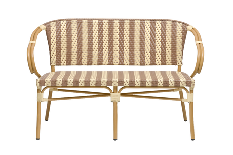 Claire Cafébank aus französischem Geflecht 130 cm