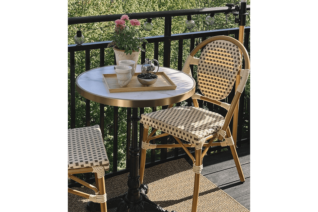 Colette Caféstuhl mit französischem Flechtmuster