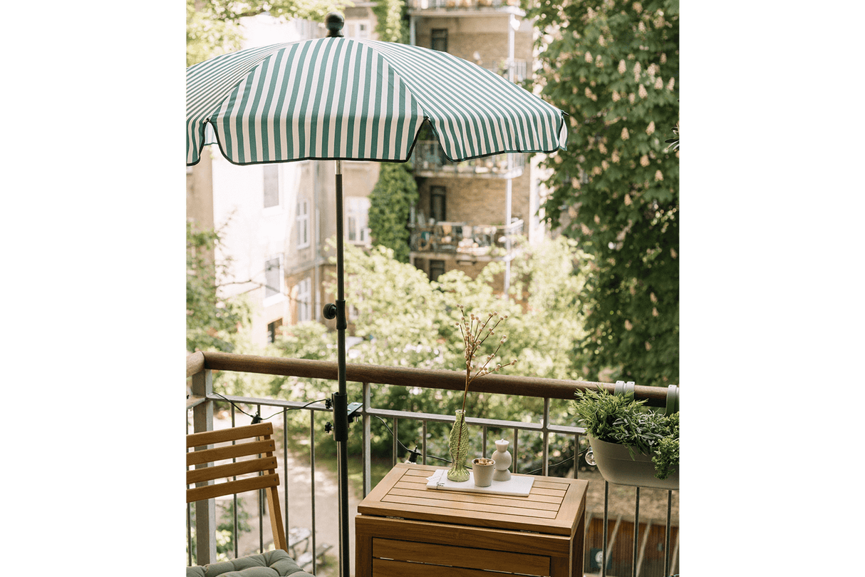 Jamila gestreift Sonnenschirm mit Kippfunktion Ø150 cm