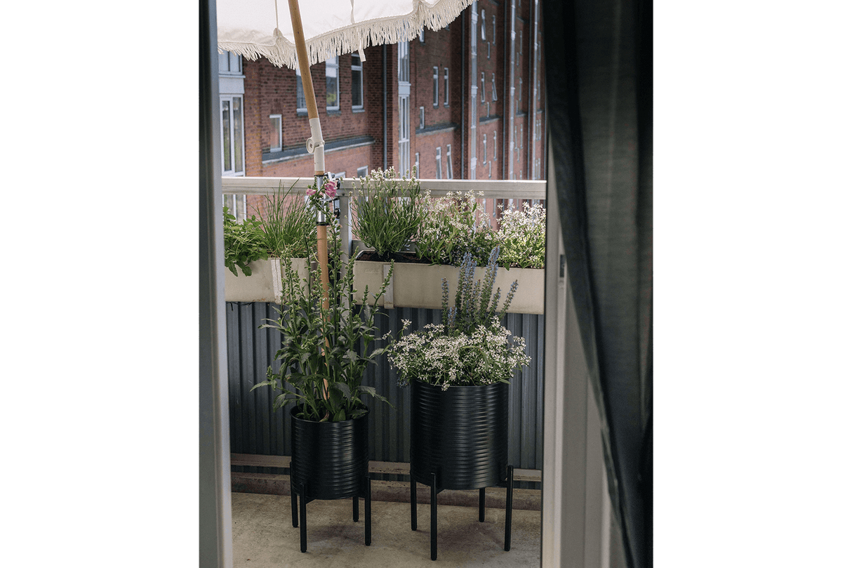 Rosa Rillo Blumentöpfe Set