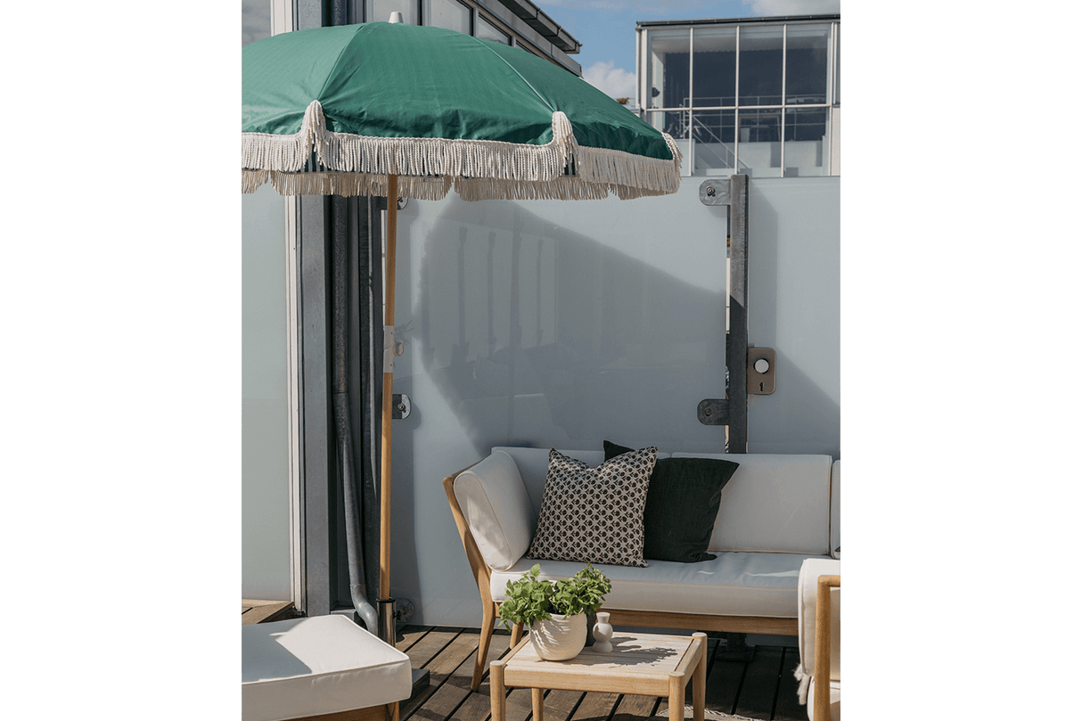 Sally doppelseitiger Sonnenschirm mit Kippfunktion Ø155 / Ø180 cm