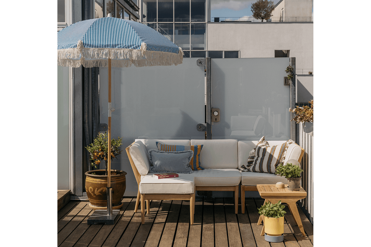 Stine Sonneschirm mit Streifen und Kippfunktion Ø155 / Ø160 cm