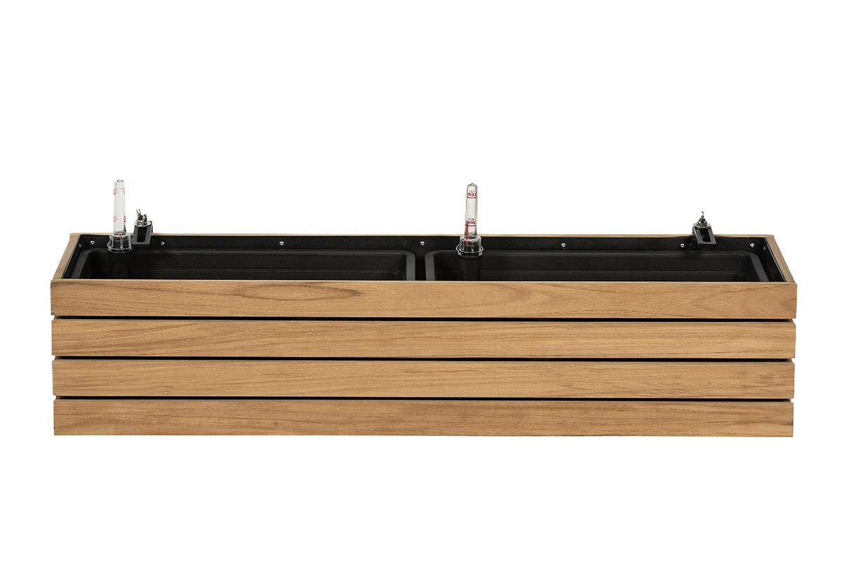 Maja Teak Balkonblumenkasten 40 / 60 / 80 cm – Balconyliving.de