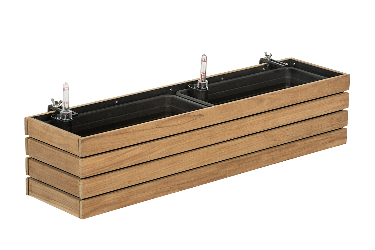 Maja Teak Balkonblumenkasten 40 / 60 / 80 cm – Balconyliving.de