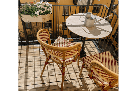 Capucine Travertin-Cafétisch Ø70 cm